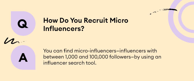 search tool to find microinfluencers