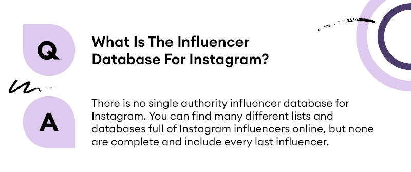 What Is The Influencer Database For Instagram