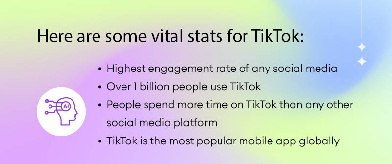 Here are some vital stats for TikTok