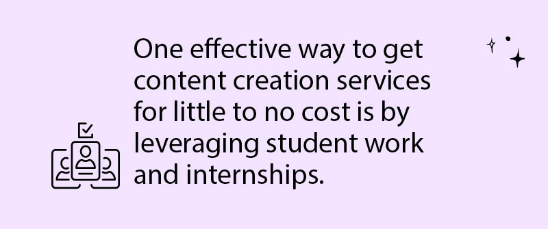 Leveraging Student Work and Internships