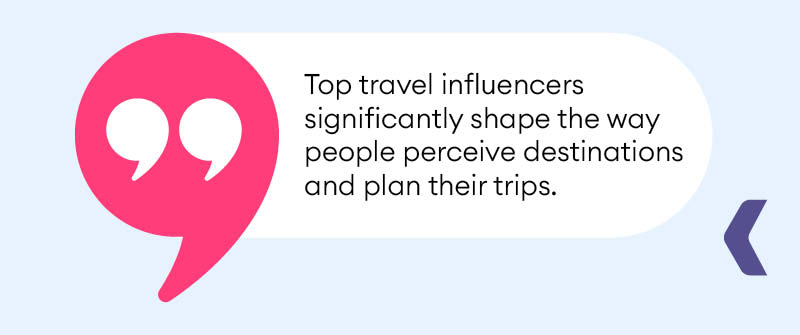 Impact Of Top Influencers On Travel Trends